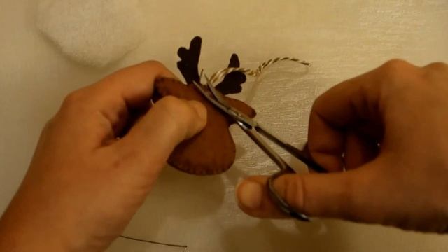 Олень из фетра / мастер класс / елочная игрушка своими руками смотреть онлайн