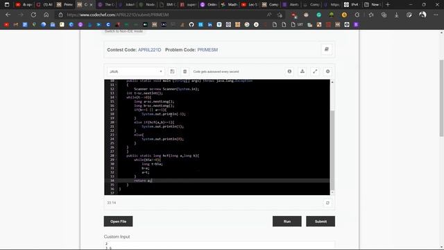 Codechef April Long Challenge Prime Sum Java Solution смотреть онлайн