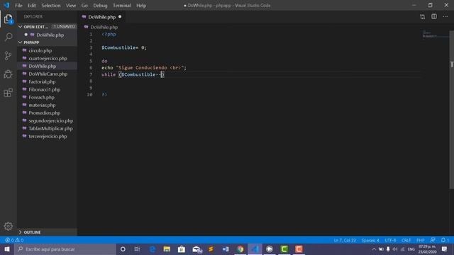 Ciclo Do While Ejemplo en PHP смотреть онлайн
