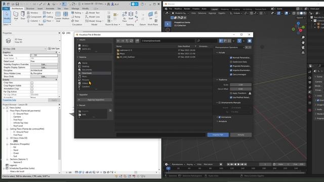 Videoguide - From Revit To Blender, Export From BIM To 3D Software, FBX Format, Render And Animatio
