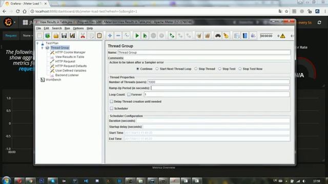 jmeter influxdb grafana смотреть онлайн