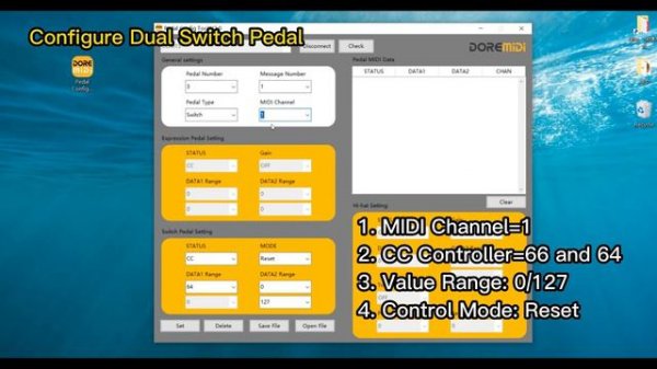 【DOREMiDi】How to use MIDI Pedal Converter MPC 20