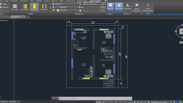 Hatch command Autocad смотреть онлайн