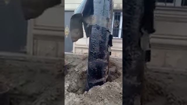 Грозный.МФЦ МИНУТКА. Монтаж Шпунта.Труба D720-17m