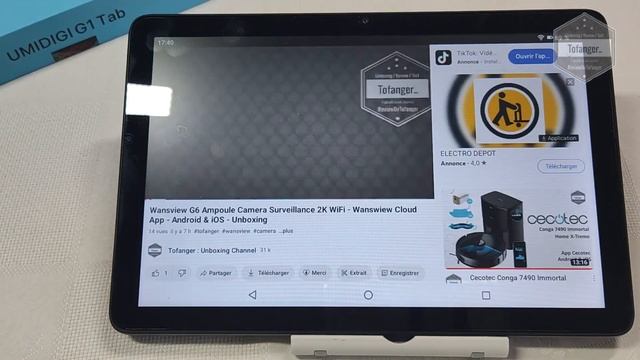 UMIDIGI G1 Tab Tablette 10,1 Pouces - Android13 - 8GB Ram & 64GB Rom - Unboxing