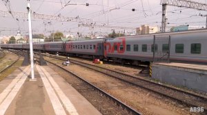 Тепловозы ЧМЭ3 с пассажирскими поездами на Казанском вокзале