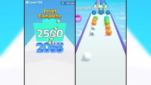 Ball Run 2048 vs Number Master Run and Merge - All Levels Gameplay Walkthrough Android iOS смотреть онлайн