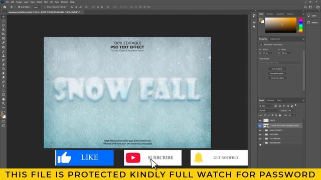 Fully Editable 3D Text Effect In Photoshop Template Free Psd File Vol. 03 | Tutorial смотреть онлайн