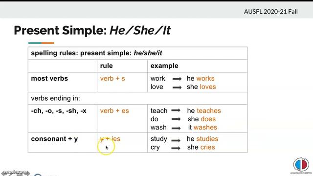 Starter 4.2 Grammar: Present Simple / he, she, it смотреть онлайн