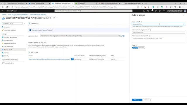 Configure authentication in Angular and WEB API by using Azure Active Directory B2C | LSC смотреть онлайн