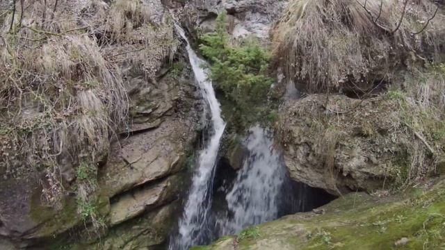 Медовые водопады в 4к. Карачаево-Черкесия. Футажи водопадов. Водопады весной. Релакс-видео. смотреть онлайн
