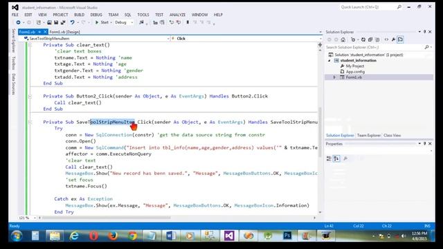 VB.net and SQL Server Create new record, save and load record on list view. PART 2 смотреть онлайн