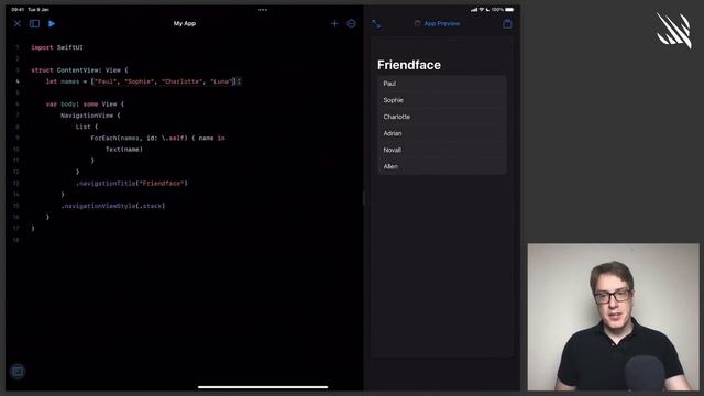 Build your first SwiftUI app with Swift Playgrounds 4 for iPad смотреть онлайн