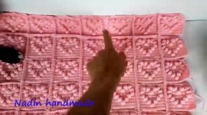 Плед с сердечками крючком. Детский плед крючком.  Как связать  плед крючком.