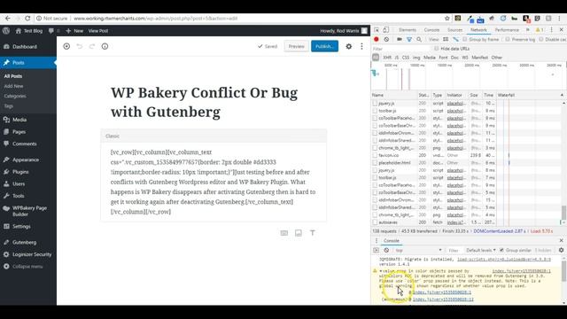Gutenberg Wordpress Editor Errors & WordFence Security смотреть онлайн