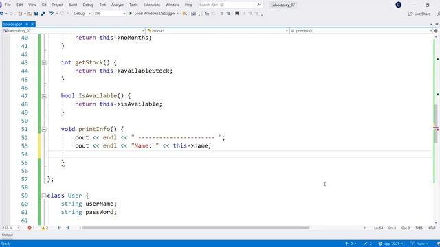 10 C++ OOP Laboratory 07 - Classes and their public interfaces смотреть онлайн