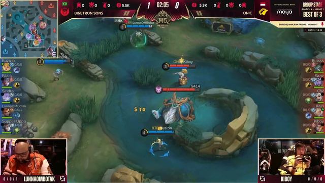 (FIL) M5 Group Stage Day 1 | ONIC Vs BTR | Game 1