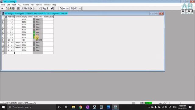 I/O checking using Variable Table in SIMATIC Manager | I/O Testing | S7-300 CPU | IM151-7 CPU | AEA смотреть онлайн
