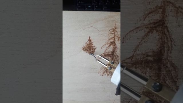 Ручное выжигание. Пирография. Пейзаж