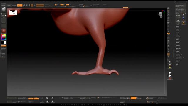3D modeling of BALD EAGLE ?Tutorial / Tıme-lapse. Part -1 (Skeleton, Proportions, Retopology) смотреть онлайн
