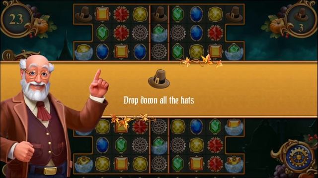 Clockmaker - Match 3 Mystery Game - Thanksgiving - Bonus Level 1 - 5 - Gameplay смотреть онлайн
