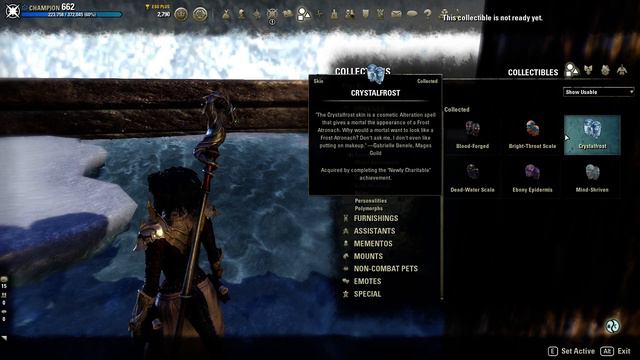Crystalfrost Skin Hair Color change on Argonian смотреть онлайн