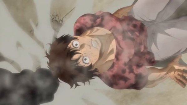 Баки против Юдзиро полный бой. Боец баки с нормальной озвучкой.