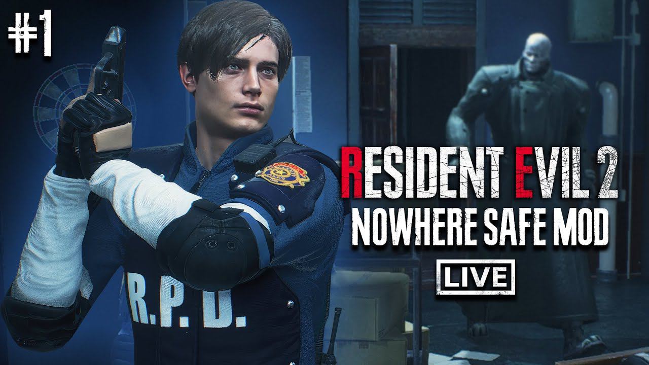 Resident Evil 2 Remake ►Nowhere Safe MOD (Леон Кеннеди - Хардкор) #1 смотреть онлайн