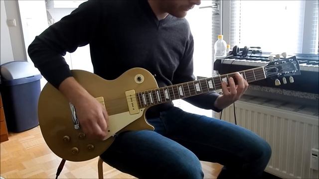 Chibson (chinese fake Gibson) Les Paul Goldtop P90 смотреть онлайн