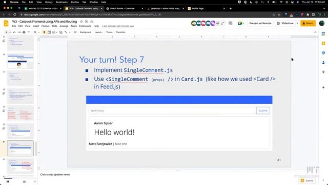 IAP 2023 Day 4 - Workshop 3: More React, APIs, and Routing (cont.) смотреть онлайн
