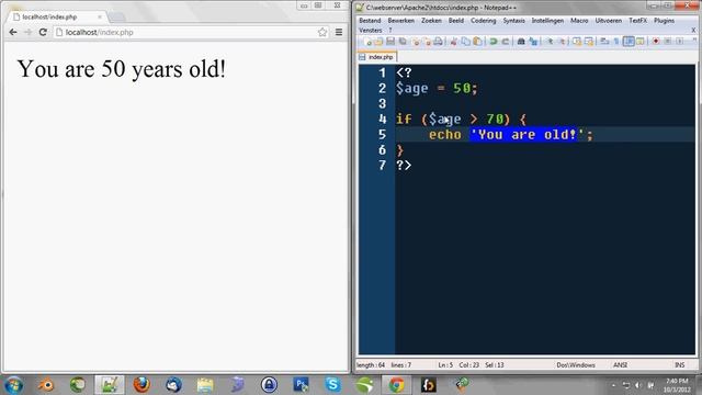 Learning PHP 5 - The if-statement смотреть онлайн