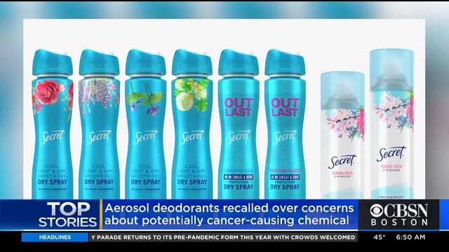 Some Old Spice, Secret Deodorant Sprays Recalled After Cancer-Causing Chemical Found