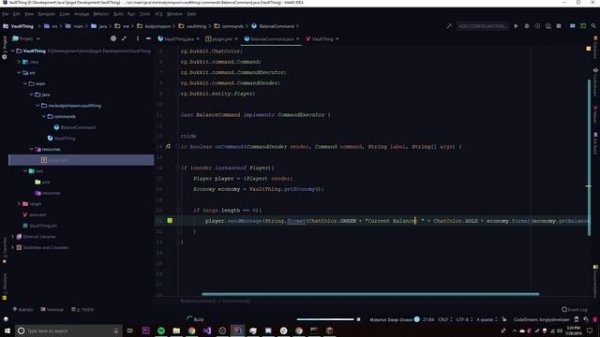 Spigot Plugin Development - 43 - Vault Economy API