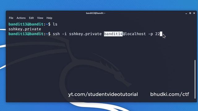 [Kali Linux] CTF Bandit : Level 13 → Level 14 [Over the wire] смотреть онлайн