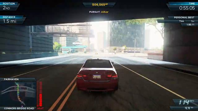 NFS Most Wanted 2012: BMW - Sprint Race: Harbor Run + 1st Place + Crashes ;-) смотреть онлайн