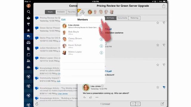 Working with Oracle Social Network Groups from your iPad смотреть онлайн