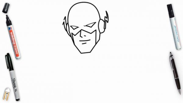 How To Draw Flash Easy Step By Step | DC Super Heroes Art Lesson
