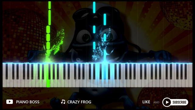Crazy Frog ? EASY Piano Tutorial ? PIANO BOSS смотреть онлайн