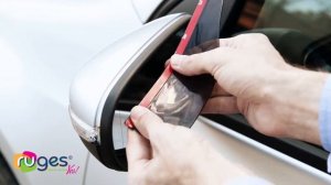 Набор козырьков на боковые зеркала автомобиля «Обзор» Ruges