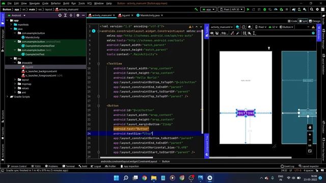 Change Button Shape In Android Studio | Change Button Design In Android Studio | Change Button Colo смотреть онлайн