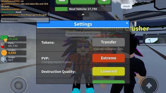 How to turn on PVP in Car Crushers 2! [Roblox] смотреть онлайн