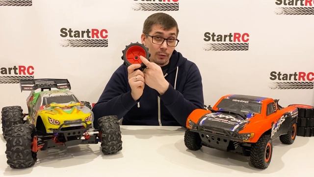 Колеса Лопатки для снега и песка на Slash Traxxas смотреть онлайн