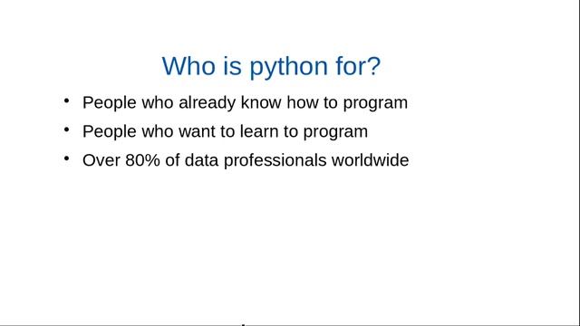 What are the benefits of using Python? смотреть онлайн