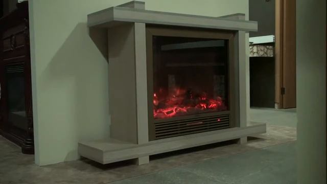 Электрокамин Капри Deluxe с электротопкой Sharm 33 BR 1 в магазине Биокамин.рф смотреть онлайн