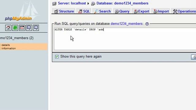 Running SQL queries on a database with phpMyAdmin смотреть онлайн