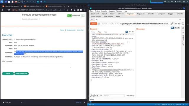 Broken Access Control - Lab #11 Insecure direct object references | Short Version смотреть онлайн