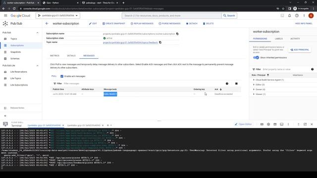Google Cloud Platform: Developing a Backend Service Python vs PubSub смотреть онлайн