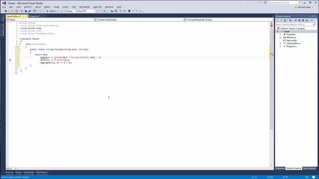 Caesar Chiffre in C# Teil 1/2 смотреть онлайн