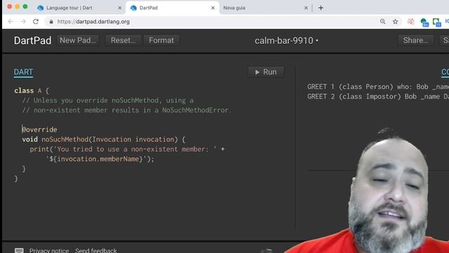 049 - Classes noSuchMethod() in Dart - Curso de FLUTTER e DART смотреть онлайн