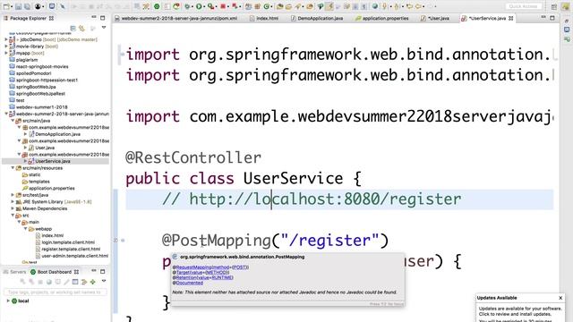M1L4 4 Web Development - Creating Java REST Services смотреть онлайн